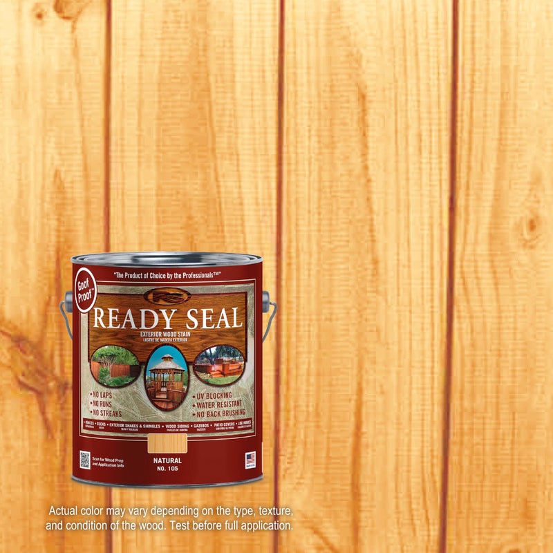 Ready Seal 1 gal Ready Seal 105 Natural (Light Oak) Exterior Stain and Sealer For Wood - Image 2